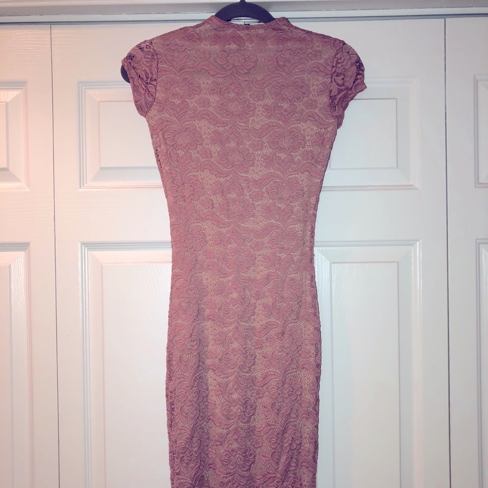 Lace and Nude formal dress